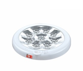 圆形灰色防火塑料声控灯